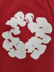 [1:1 Top Quality] Denim Tears Red Cotton Wreath Straight Sweatpants