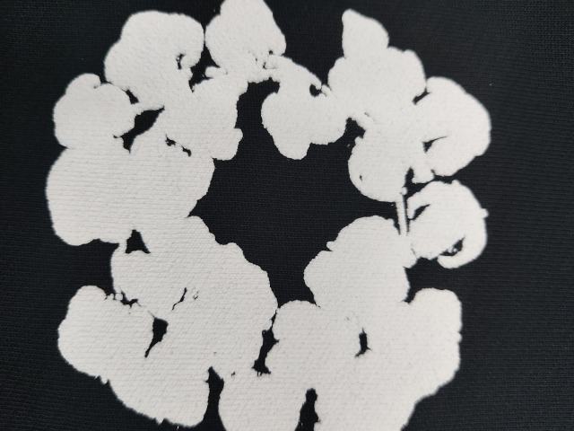 [1:1 TOP QUALITY] Denim Tears Black Foam Cotton Wreath Pullover Hoodie