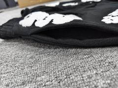 [1:1 Top Quality] Denim Tears Black Cotton Wreath Shorts