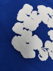 [1:1 Top Quality] Denim Tears Royal Blue Cotton Wreath Shorts