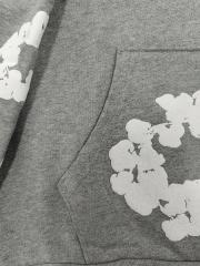 [1:1 TOP QUALITY] Denim Tears Gray Foam Cotton Wreath Pullover Hoodie