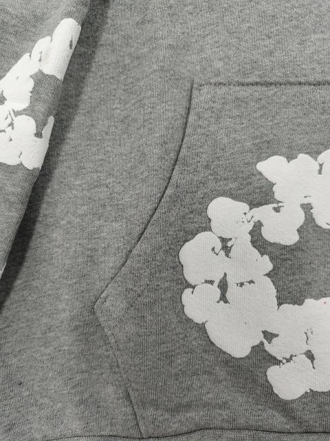[1:1 TOP QUALITY] Denim Tears Gray Foam Cotton Wreath Pullover Hoodie