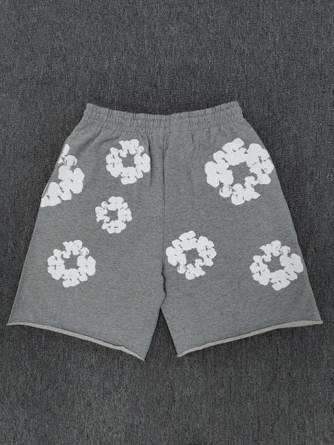 [1:1 Top Quality] Denim Tears Gray Cotton Wreath Shorts