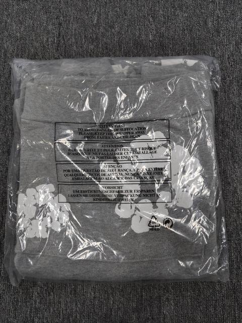 [1:1 TOP QUALITY] Denim Tears Gray Foam Cotton Wreath Pullover Hoodie