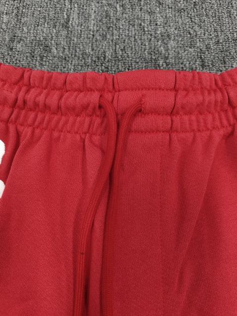 [1:1 Top Quality] Denim Tears Red Cotton Wreath Shorts