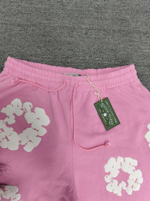 [1:1 Top Quality] Denim Tears Pink Cotton Wreath Straight Sweatpants