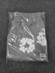 [1:1 Top Quality] Denim Tears Gray Cotton Wreath Shorts