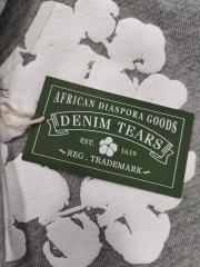 [1:1 TOP QUALITY] Denim Tears Gray Foam Cotton Wreath Zipped Hoodie