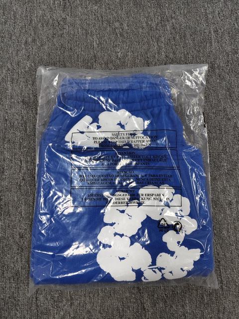 [1:1 Top Quality] Denim Tears Royal Blue Cotton Wreath Shorts