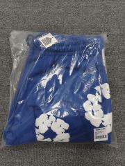 [1:1 Top Quality] Denim Tears Royal Blue Cotton Wreath Jogger Sweatpants