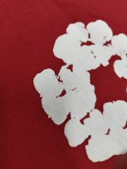 [1:1 Top Quality] Denim Tears Red Cotton Wreath Shorts