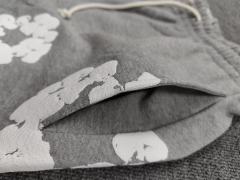 [1:1 Top Quality] Denim Tears Gray Cotton Wreath Jogger Sweatpants