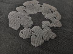 Denim Tears Mono Black  Cotton Wreath Jogger Sweatpants