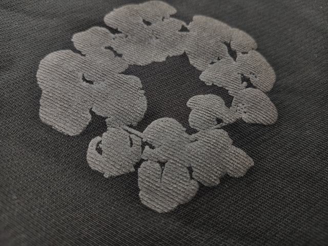 Denim Tears Mono Black  Cotton Wreath Jogger Sweatpants