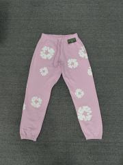 [1:1 Top Quality] Denim Tears Pink Cotton Wreath Jogger Sweatpants
