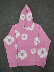 [1:1 TOP QUALITY] Denim Tears Pink Foam Cotton Wreath Pullover Hoodie