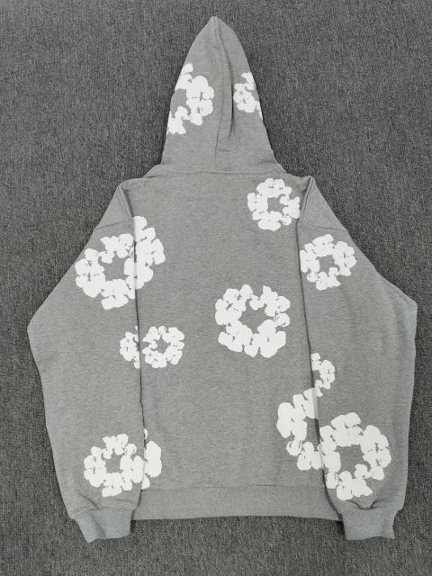 [1:1 TOP QUALITY] Denim Tears Gray Foam Cotton Wreath Pullover Hoodie