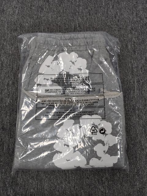 [1:1 Top Quality] Denim Tears Gray Cotton Wreath Shorts