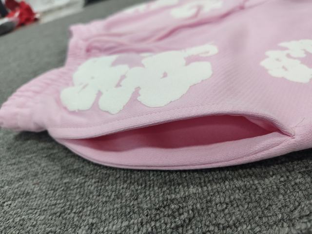 [1:1 Top Quality] Denim Tears Pink Cotton Wreath Shorts