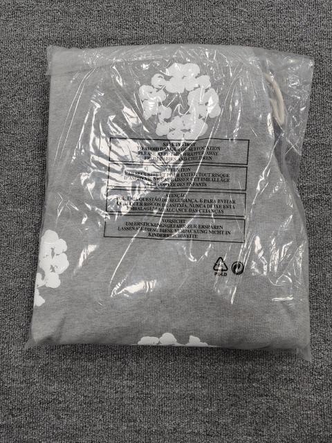 [1:1 Top Quality] Denim Tears Gray Cotton Wreath Jogger Sweatpants