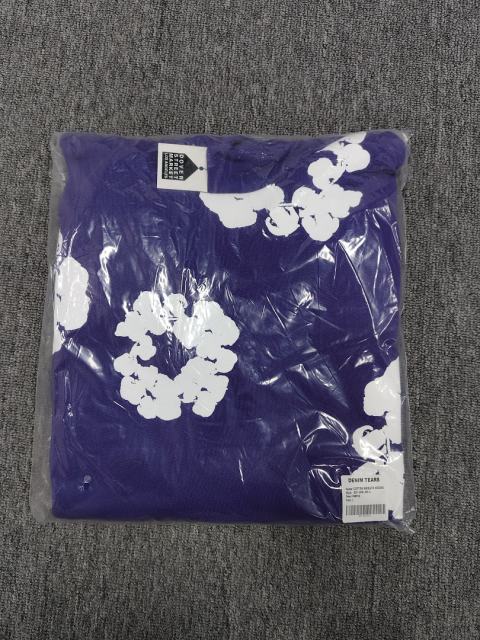 [1:1 TOP QUALITY] Denim Tears Purple Foam Cotton Wreath Pullover Hoodie