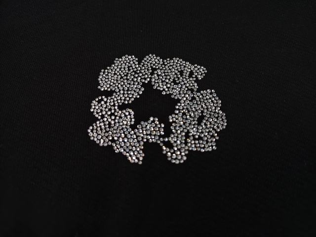 Denim Tears Rhinestone Zipped Hoodie Black