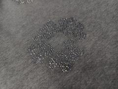 [1:1 Top Quality] Denim Tears Gray Rhinestone Cotton Wreath Shorts