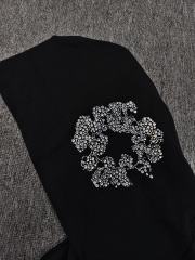 Denim Tears Rhinestone Zipped Hoodie Black