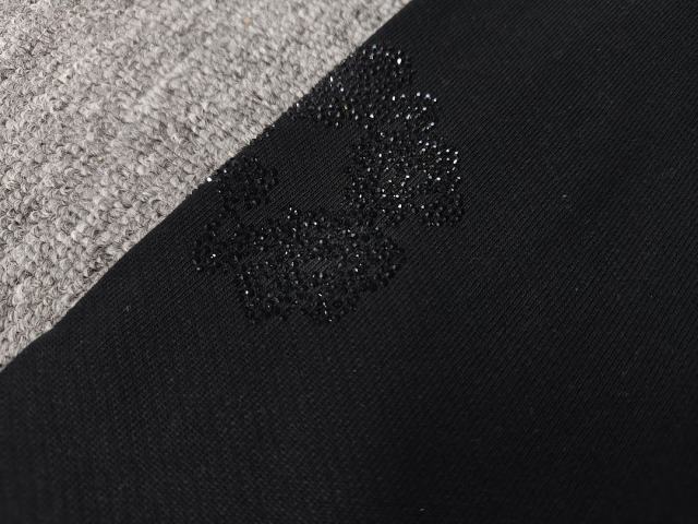 [1:1 Top Quality] Denim Tears Black Rhinestone Cotton Wreath Joggers