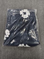 [1:1 Top Quality] Denim Tears Navy Cotton Wreath Jogger Sweatpants