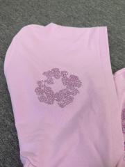 [1:1 TOP QUALITY] Denim Tears Pink Rhinestone Cotton Wreath Pullover Hoodie