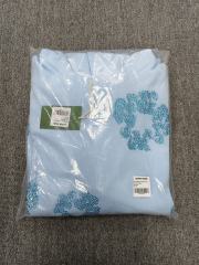 [1:1 TOP QUALITY] Denim Tears Blue Rhinestone Cotton Wreath Pullover Hoodie