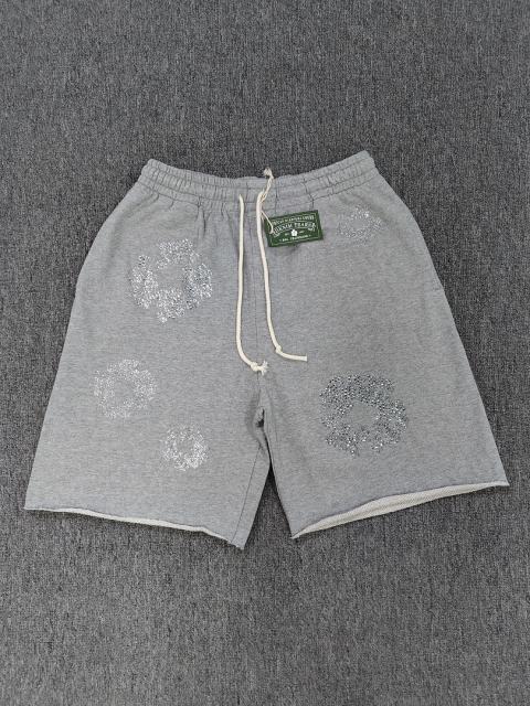 [1:1 Top Quality] Denim Tears Gray Rhinestone Cotton Wreath Shorts