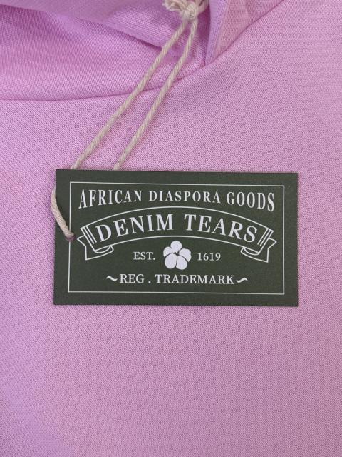 [1:1 TOP QUALITY] Denim Tears Pink Rhinestone Cotton Wreath Pullover Hoodie