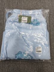 [1:1 Top Quality] Denim Tears Blue Rhinestone Cotton Wreath Shorts