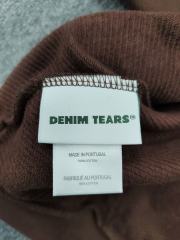 [1:1 TOP QUALITY] Denim Tears Coffee Brown Hot Pink Rhinestone Cotton Wreath Pullover Hoodie
