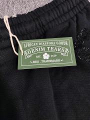 [1:1 Top Quality] Denim Tears Black Rhinestone Cotton Wreath Shorts