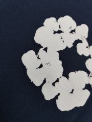 [1:1 Top Quality] Denim Tears Navy Cotton Wreath Shorts