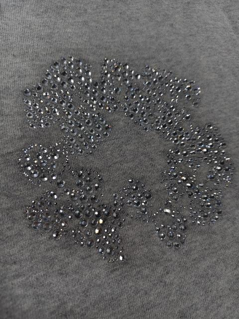[1:1 Top Quality] Denim Tears Gray Rhinestone Cotton Wreath Shorts