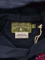 [1:1 TOP QUALITY] Denim Tears Navy Rhinestone Cotton Wreath Pullover Hoodie