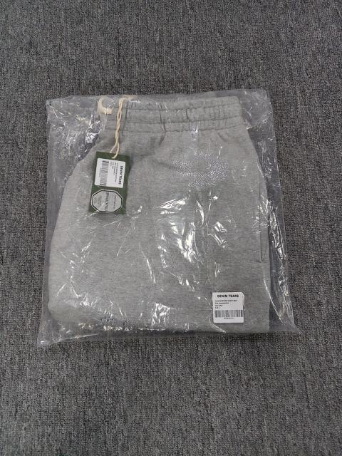 [1:1 Top Quality] Denim Tears Gray Rhinestone Cotton Wreath Shorts