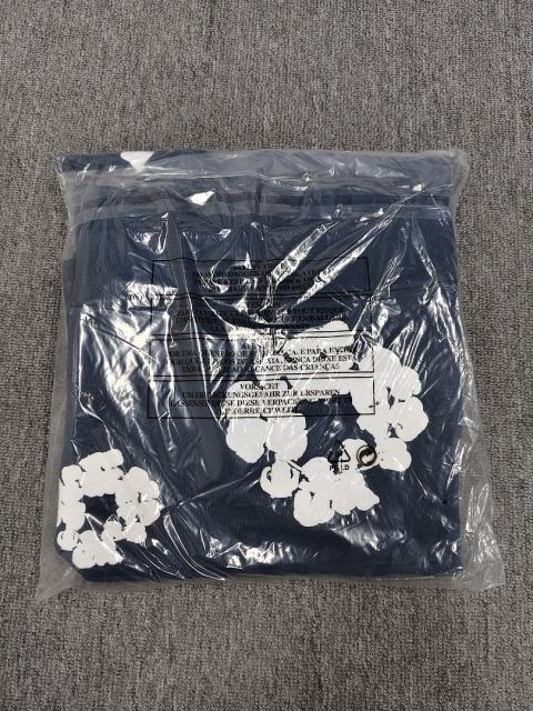 [1:1 TOP QUALITY] Denim Tears Navy Blue Foam Cotton Wreath Pullover Hoodie
