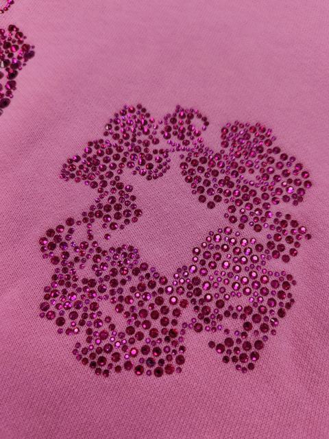 [1:1 TOP QUALITY] Denim Tears Pink Rhinestone Cotton Wreath Pullover Hoodie