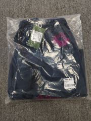 [1:1 Top Quality] Denim Tears Navy Rhinestone Cotton Wreath Shorts