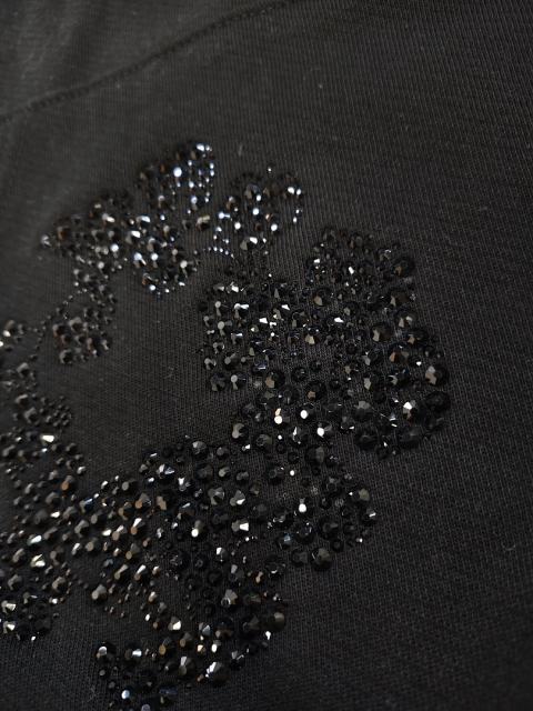 [1:1 Top Quality] Denim Tears Rhinestone Black Hoodie