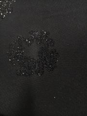 [1:1 Top Quality] Denim Tears Black Rhinestone Cotton Wreath Shorts