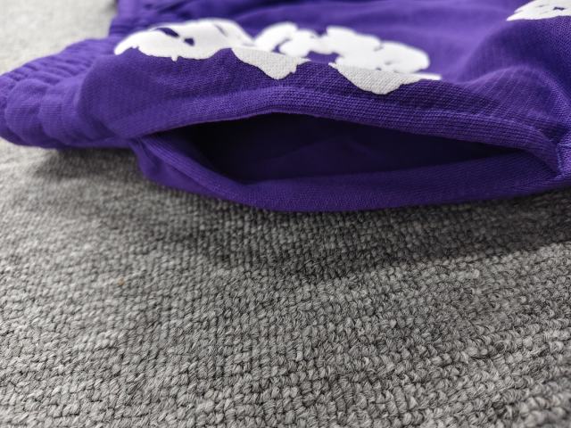 [1:1 Top Quality] Denim Tears Purple Cotton Wreath Shorts