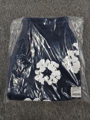 [1:1 Top Quality] Denim Tears Navy Cotton Wreath Shorts