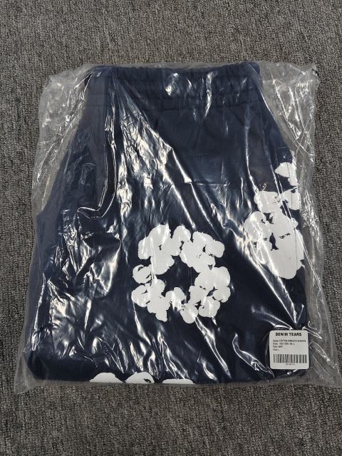 [1:1 Top Quality] Denim Tears Navy Cotton Wreath Shorts