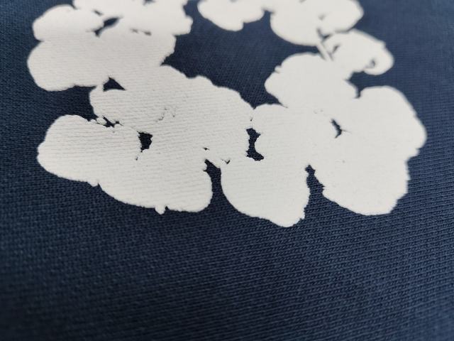 [1:1 TOP QUALITY] Denim Tears Navy Blue Foam Cotton Wreath Pullover Hoodie